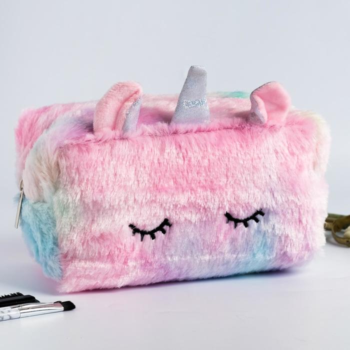 

Косметичка плюшевая, Unicorn magic, 18х10х10 см, 1438282