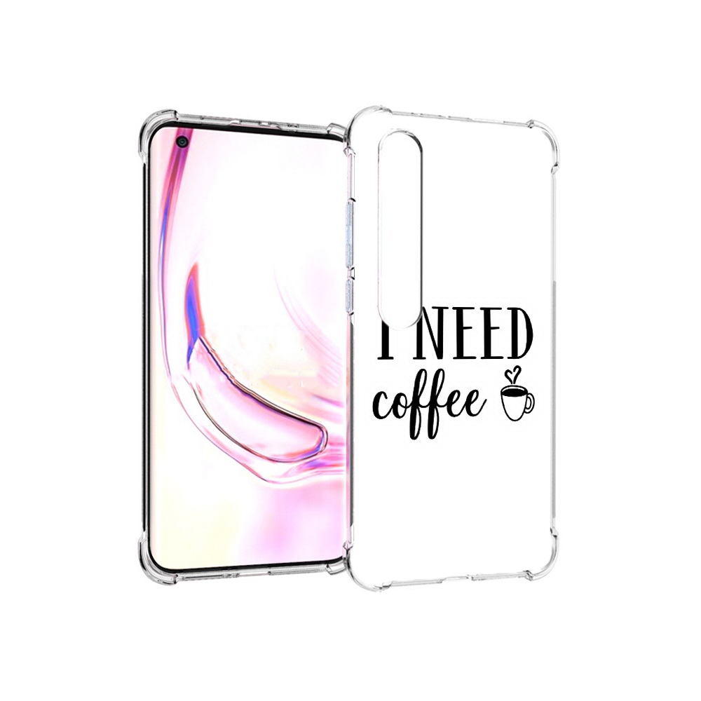 

Чехол MyPads Tocco для Xiaomi Mi 10 Pro Мне нужен кофе (PT144585.295.121), Прозрачный, Tocco