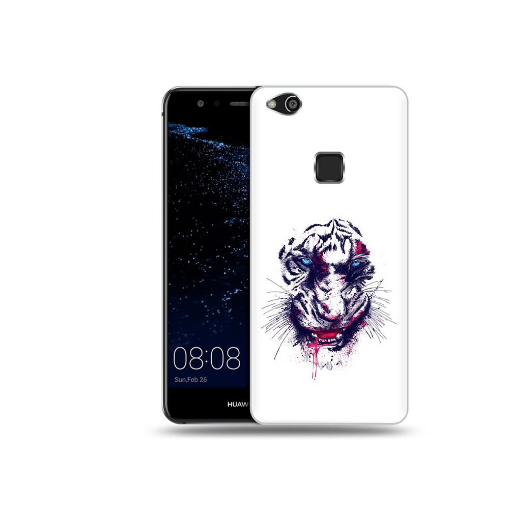 

Чехол MyPads Tocco для Huawei P10 Lite безумный тигр (PT62135.59.228), Прозрачный, Tocco