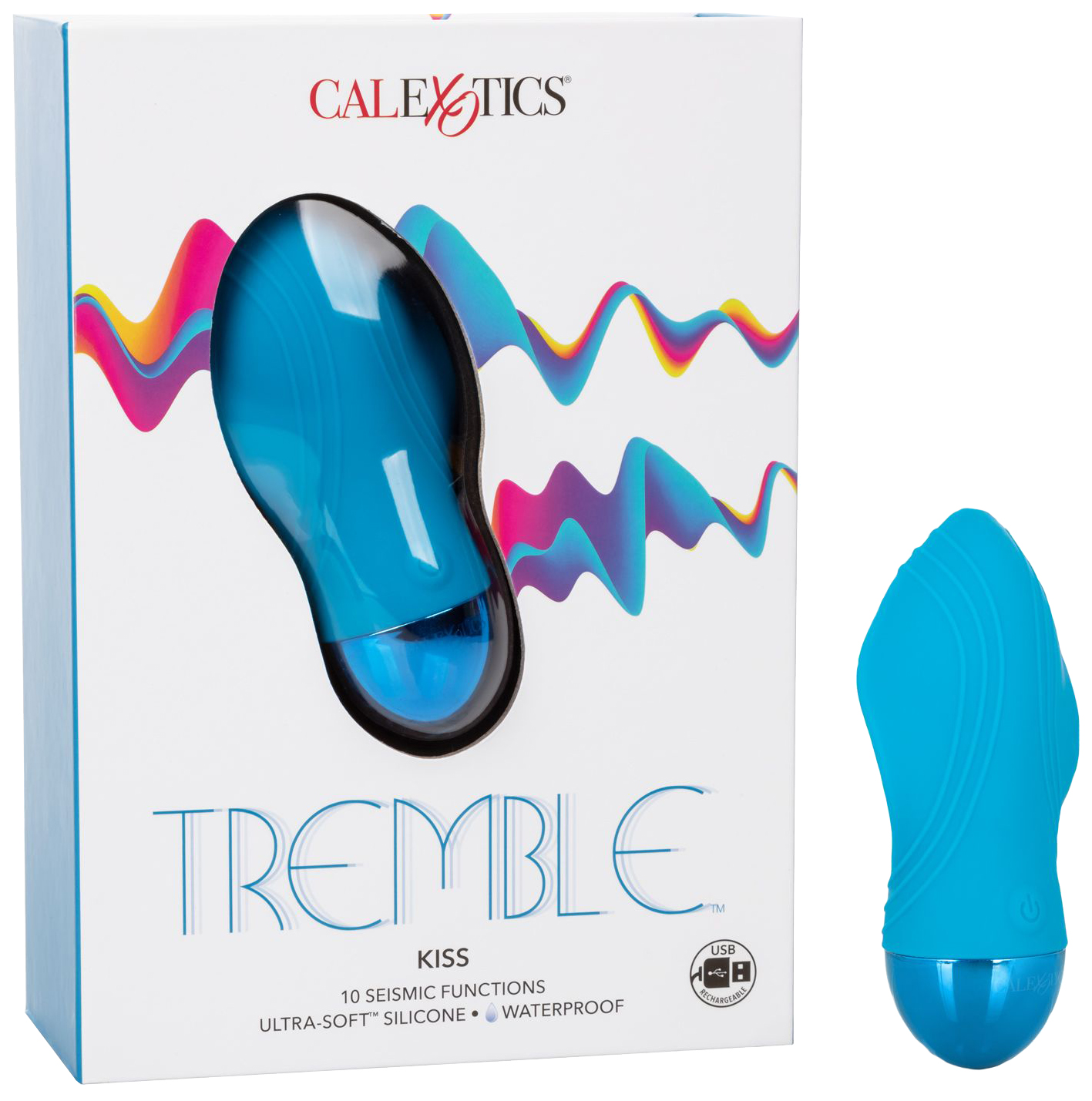 фото Голубой мини-вибратор tremble kiss 12 см california exotic novelties