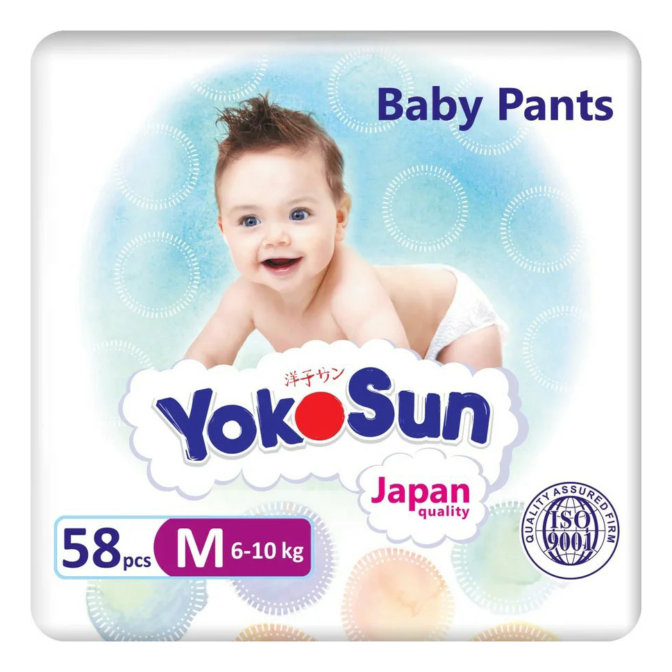 

Подгузники-трусики YokoSun М (6-10 кг) 58 шт