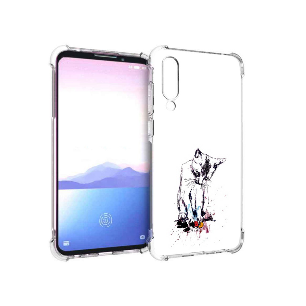 

Чехол MyPads Tocco для Meizu 16XS кот и микки (PT136345.89.399), Прозрачный, Tocco