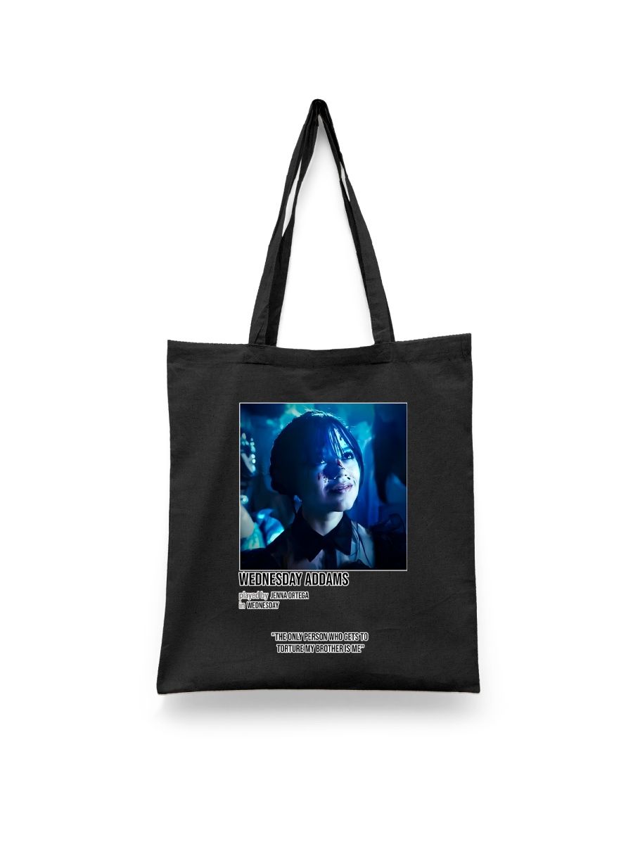 

Шоппер унисекс Каждому Своё Уэнсдей/Венсдей/Wednesday SRWN73, черный, Уэнсдей/Венсдей/Wednesday SRWN73