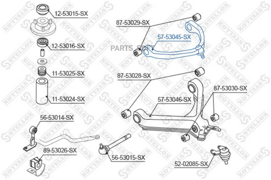 

Рычаг подвески Stellox 5753045SX