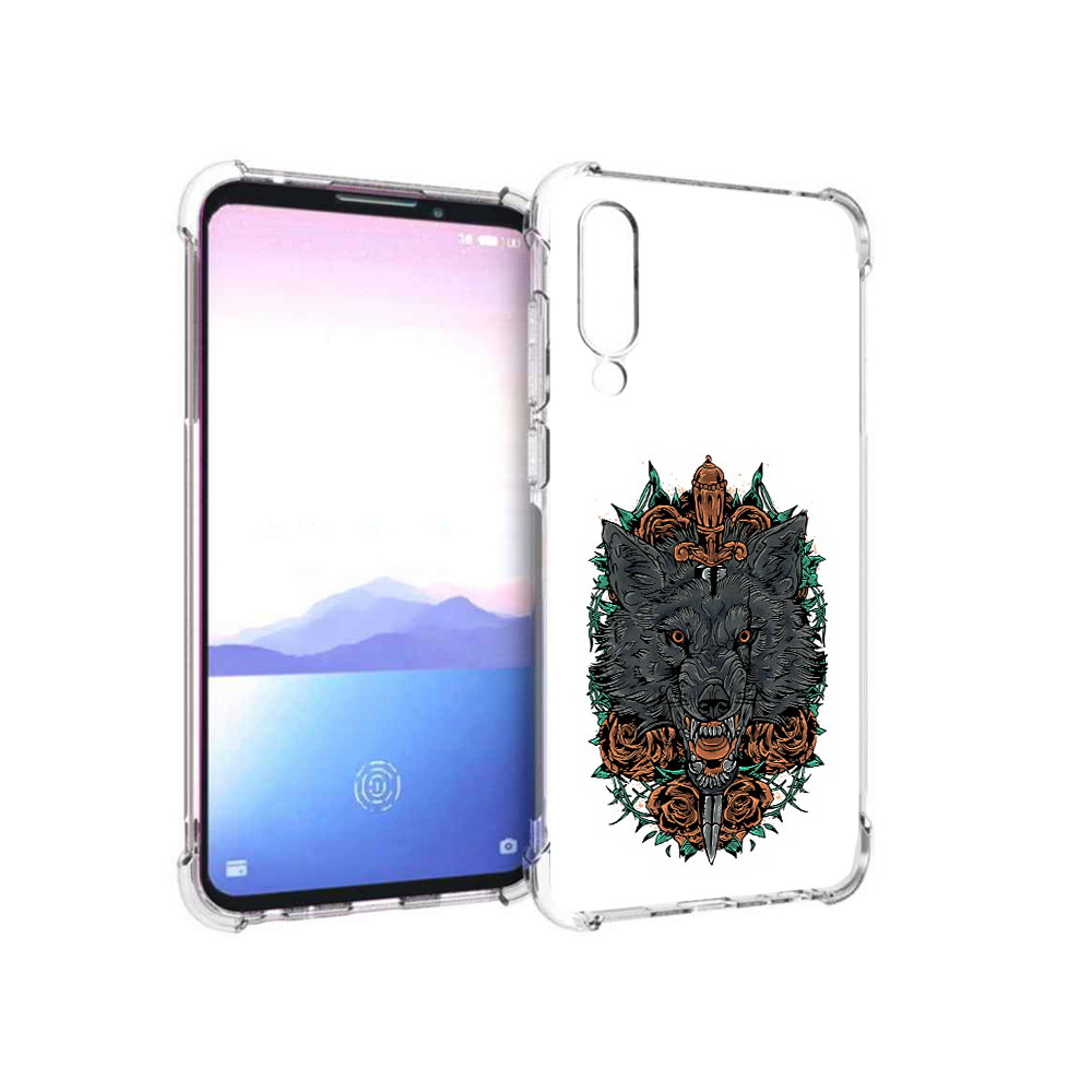 

Чехол MyPads Tocco для Meizu 16XS красивый злой волк (PT136345.89.409), Прозрачный, Tocco