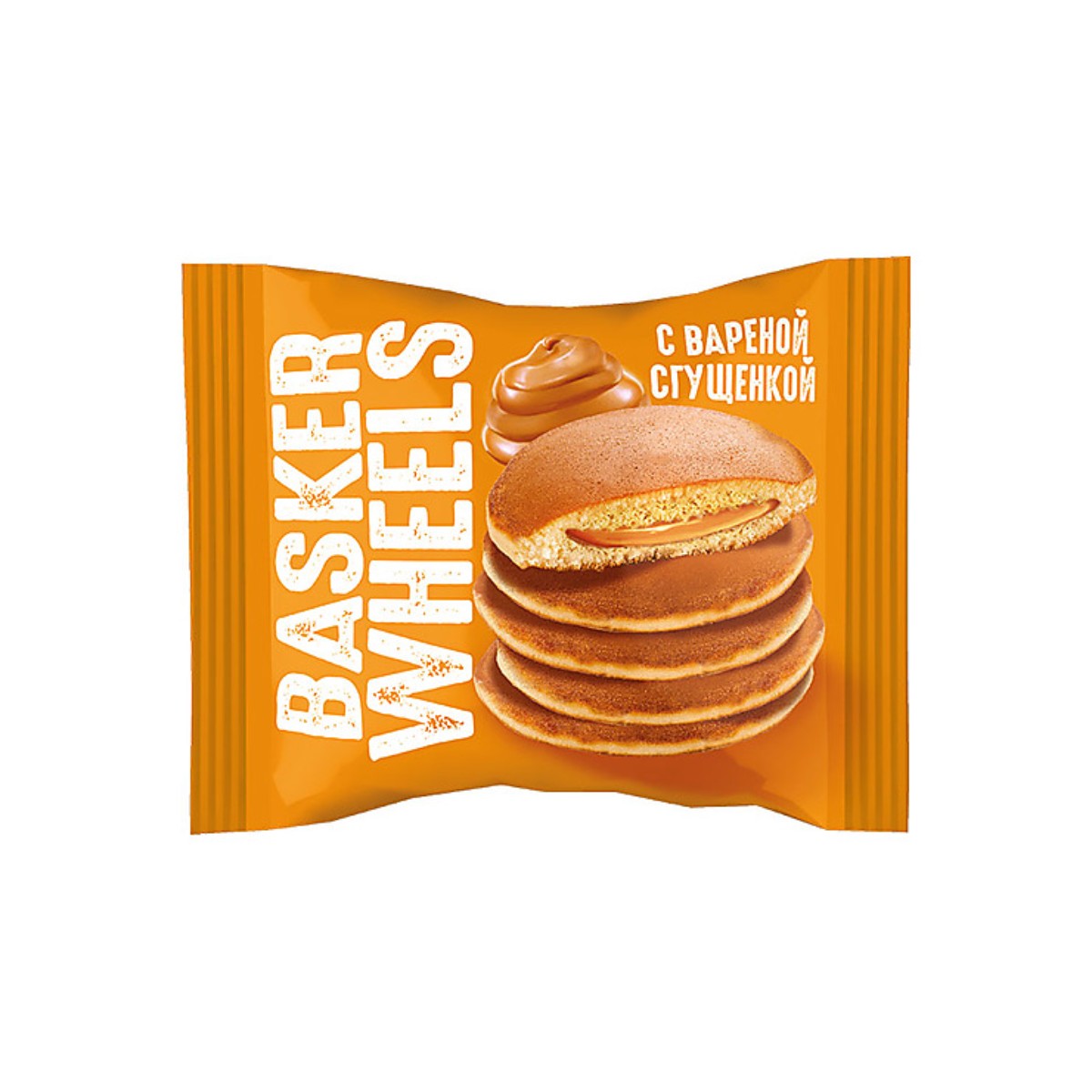 

Pancake Basker Wheels с вареной сгущенкой, 15 шт по 36 г