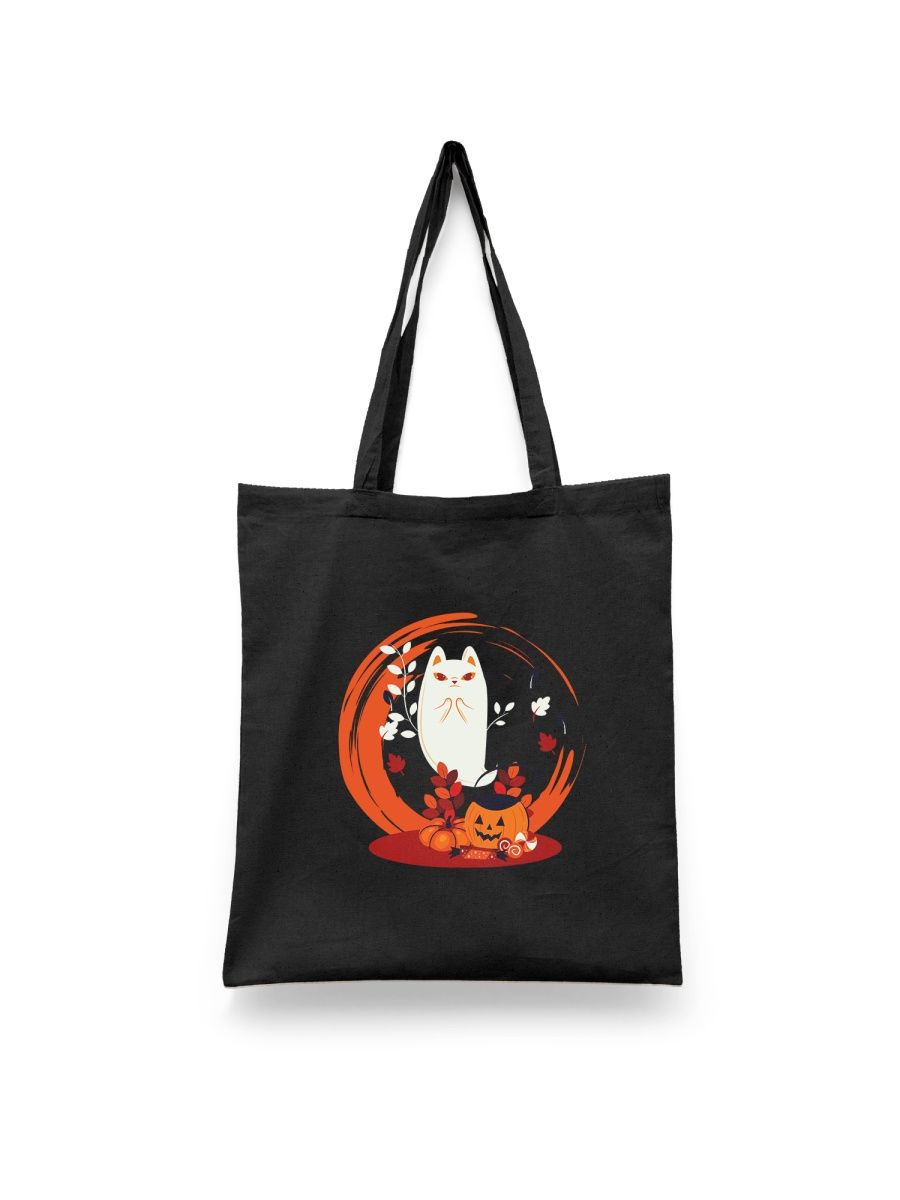 

Шоппер унисекс Каждому Своё Хеллоуин/Halloween/Тыква PZHL64, черный, Хеллоуин/Halloween/Тыква PZHL64