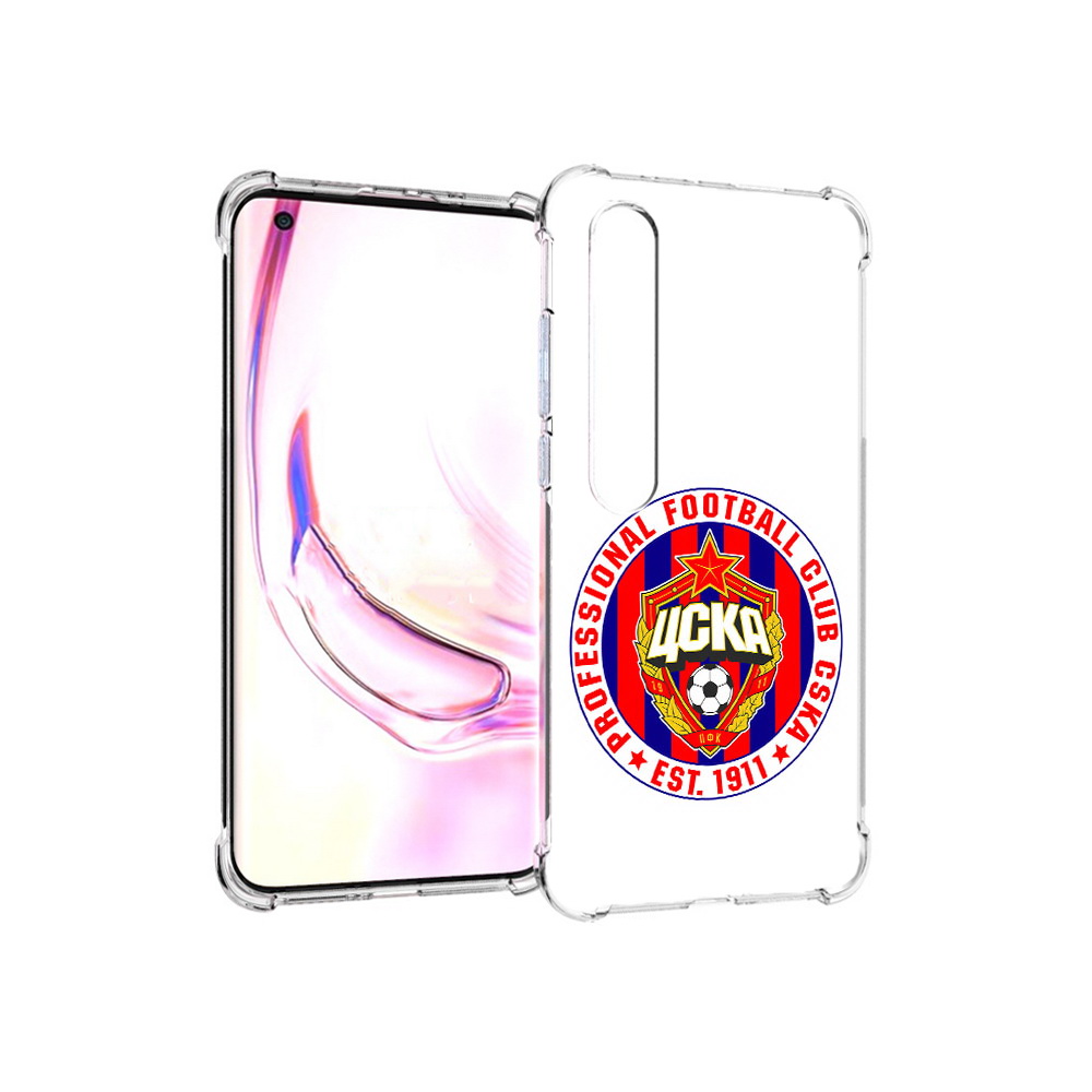 

Чехол MyPads Tocco для Xiaomi Mi 10 Pro ФК ЦСК логотип (PT144585.295.178), Прозрачный, Tocco