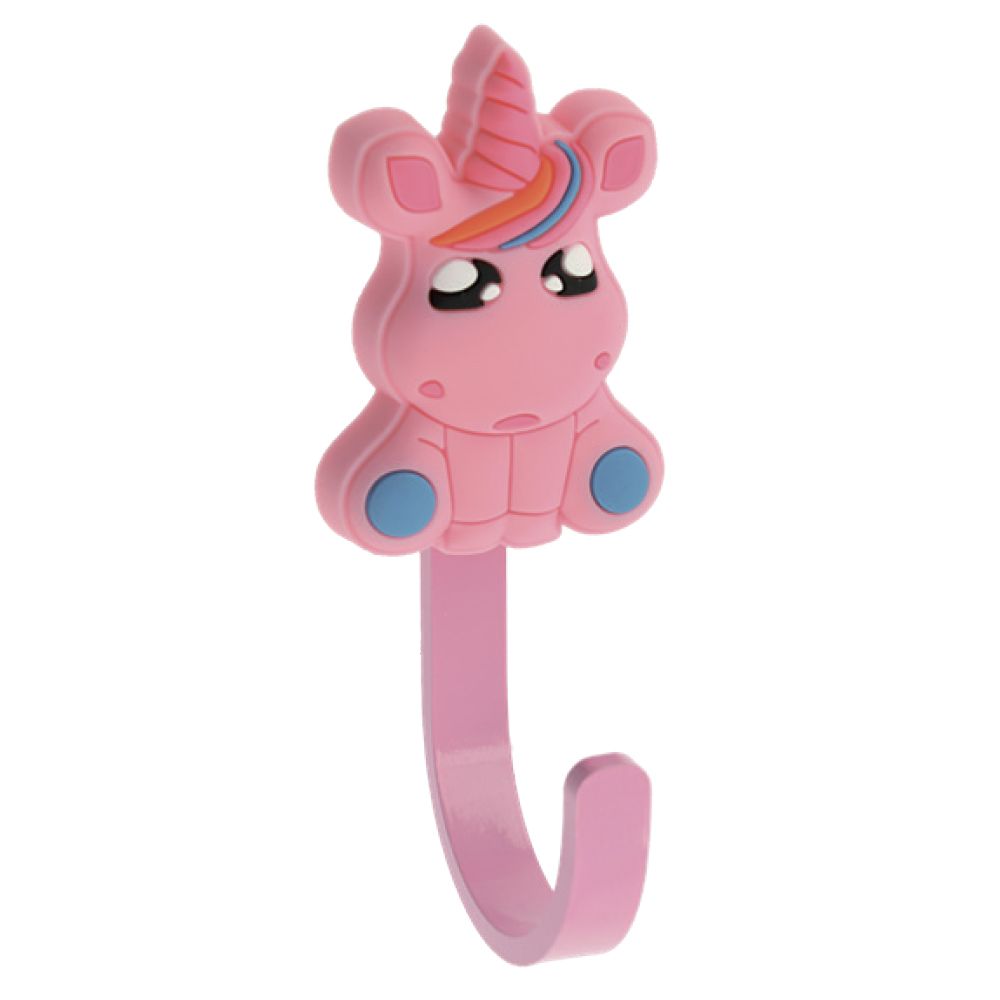 

Крючок мебельный WM-UNICORN единорог, розовый