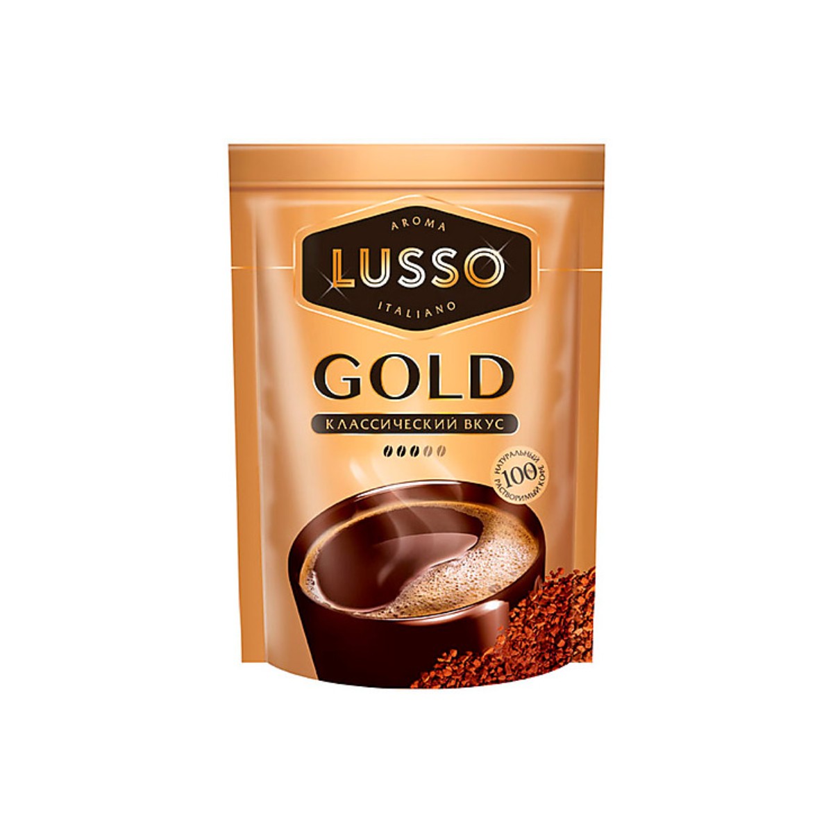 Кофе LUSSO Gold растворимый, 150 г