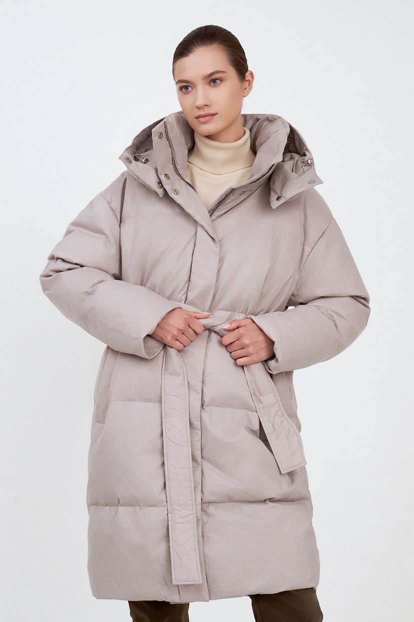 Пуховик-пальто женский Baon B0223514 бежевый S