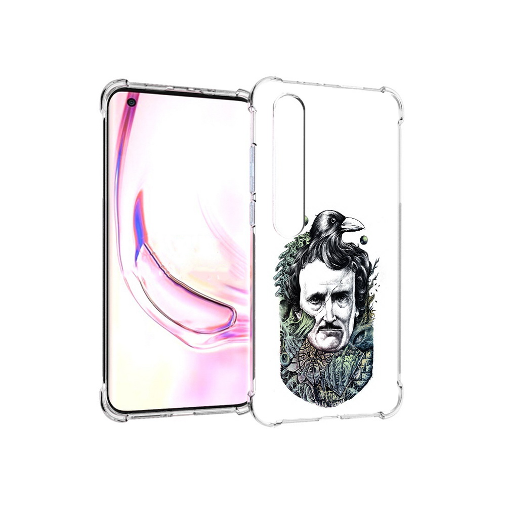 

Чехол MyPads Tocco для Xiaomi Mi 10 Pro Эдгар Аллан с вороном (PT144585.295.203), Прозрачный, Tocco