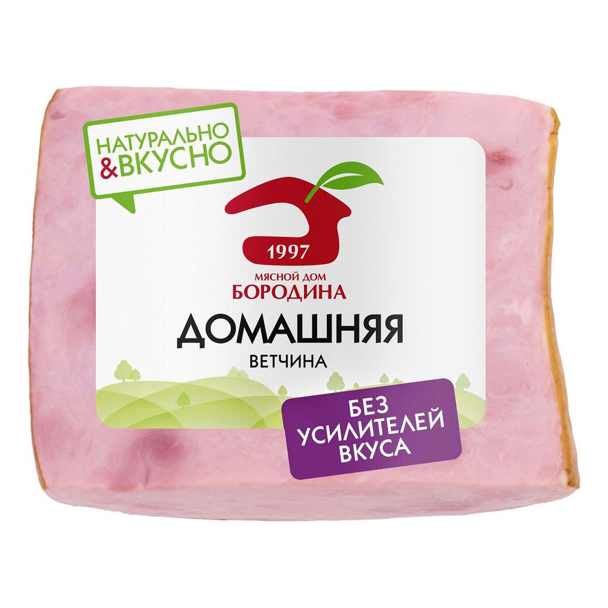 

Ветчина вареная Мясной Дом Бородина Домашняя +-400 г