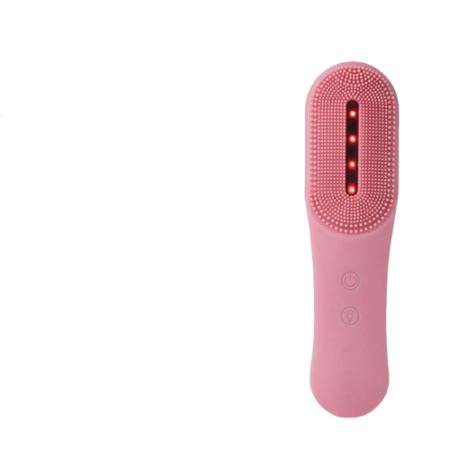 

Щеточка для чистки лица с вибромассажем розовая, DG shop