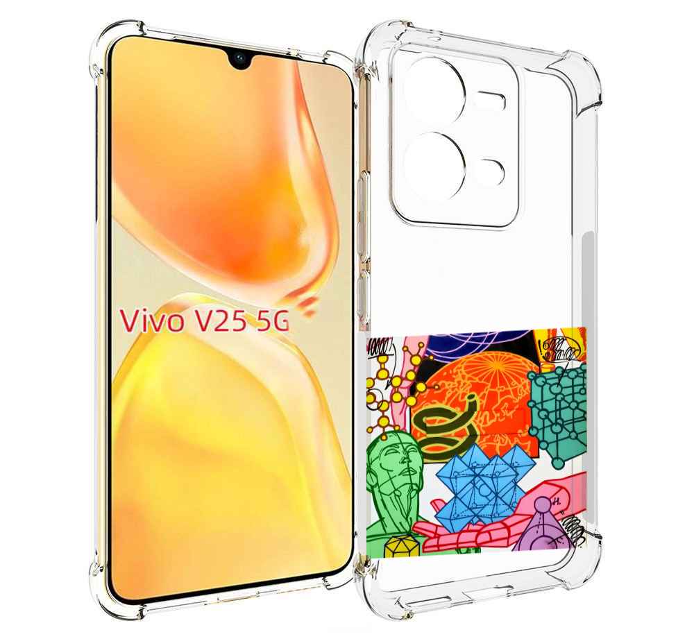 

Чехол MyPads физика-химия для Vivo V25 5G / V25e, Прозрачный, Tocco