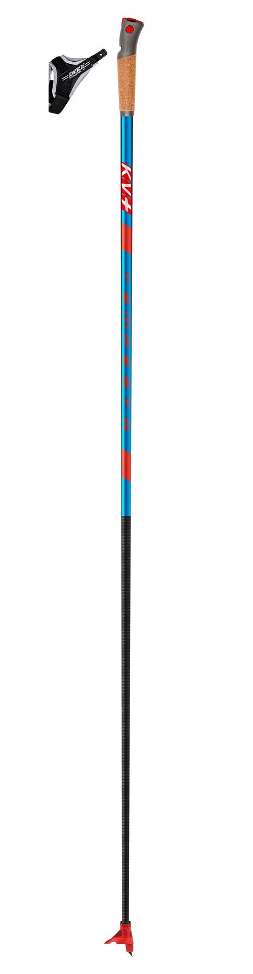 Лыжные палки KV+ TEMPESTA BLUE 100% Carbon cross country pole 162.5 23P007