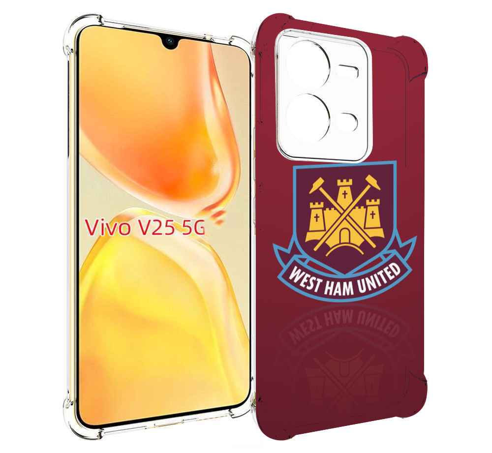

Чехол MyPads фк вест хэм мужской для Vivo V25 5G / V25e, Прозрачный, Tocco