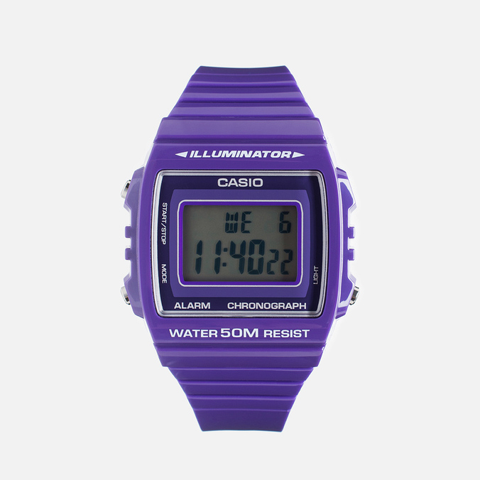 Наручные часы CASIO Collection W-215H-6A фиолетовый, Размер ONE SIZE