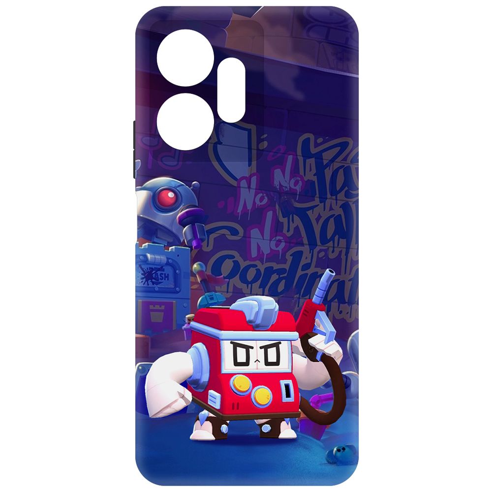 

Чехол-накладка Krutoff Soft Case Brawl Stars - V8-БИТ для Infinix Zero 20 черный