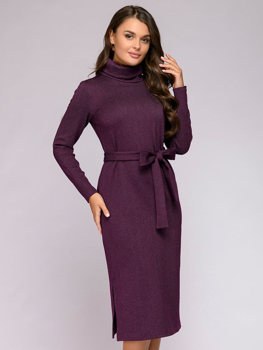 фото Платье женское 1001dress 0112001-01715bk бордовое 44