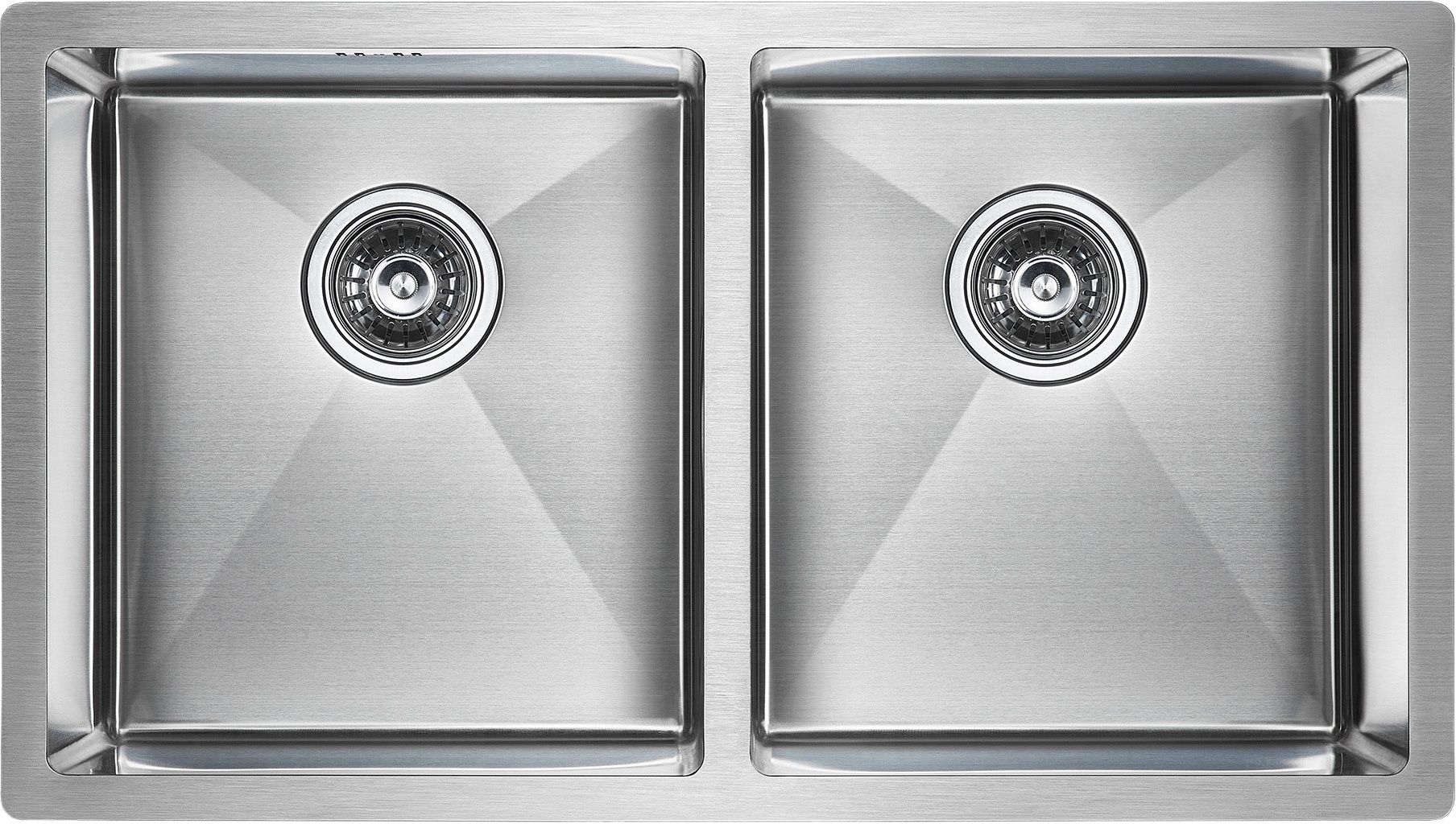 фото Мойка для кухни paulmark twin pm237844-bs брашированная нержавеющая сталь