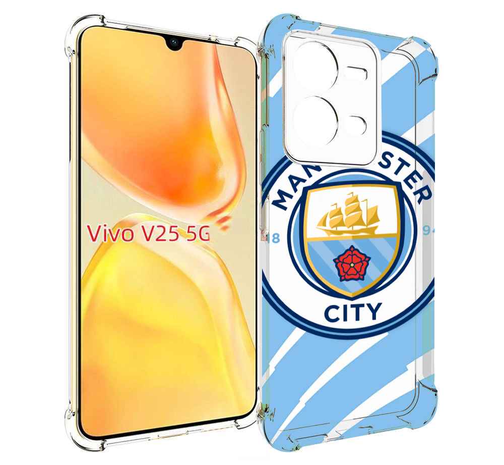 

Чехол MyPads фк манчестер сити для Vivo V25 5G / V25e, Прозрачный, Tocco