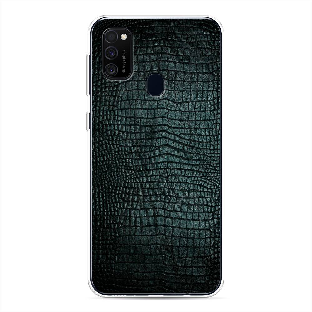 

Чехол Awog на Samsung Galaxy M30s/M21 "Черная змея", Разноцветный, 29850-3