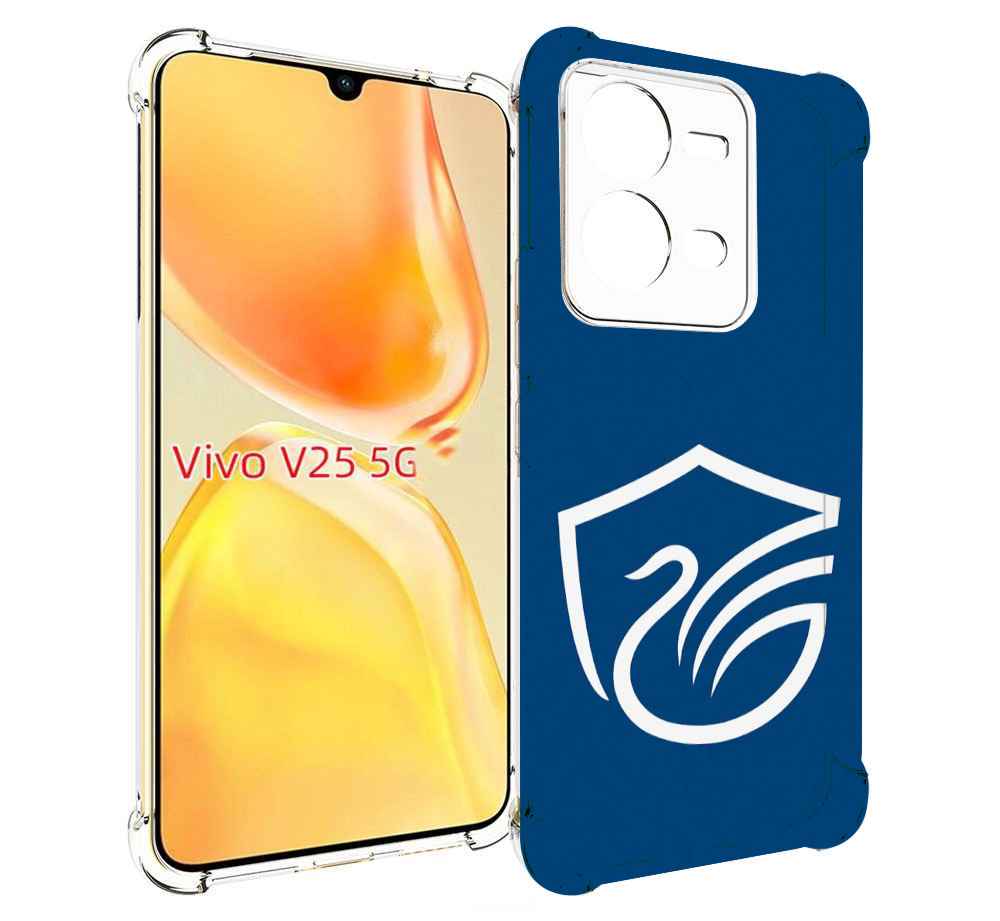 

Чехол MyPads фк олимп долгопрудныи мужской для Vivo V25 5G / V25e, Прозрачный, Tocco