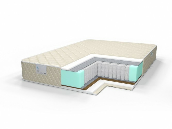 

Матрас Comfort Line Eco-Hard1 TFK18 75х180, Бежевый;белый;серый;серебристый, Eco-Hard1 TFK18