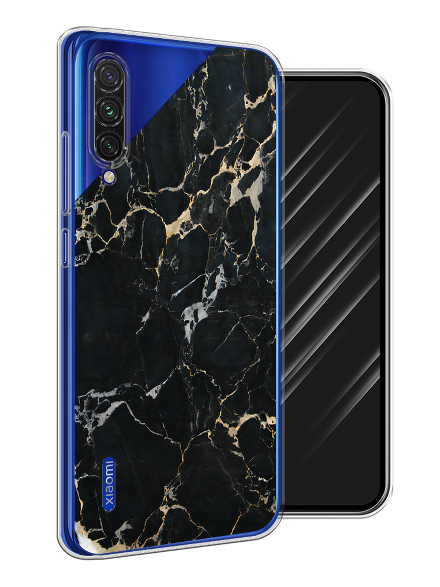 

Чехол Awog на Xiaomi Mi CC9E "Черный мрамор уголок", Разноцветный, 35950-3