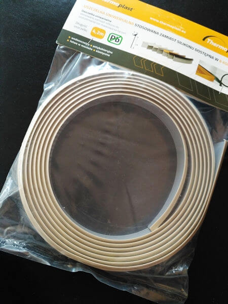

Лента уплотнительная thermoplast гибкий плинтус белый