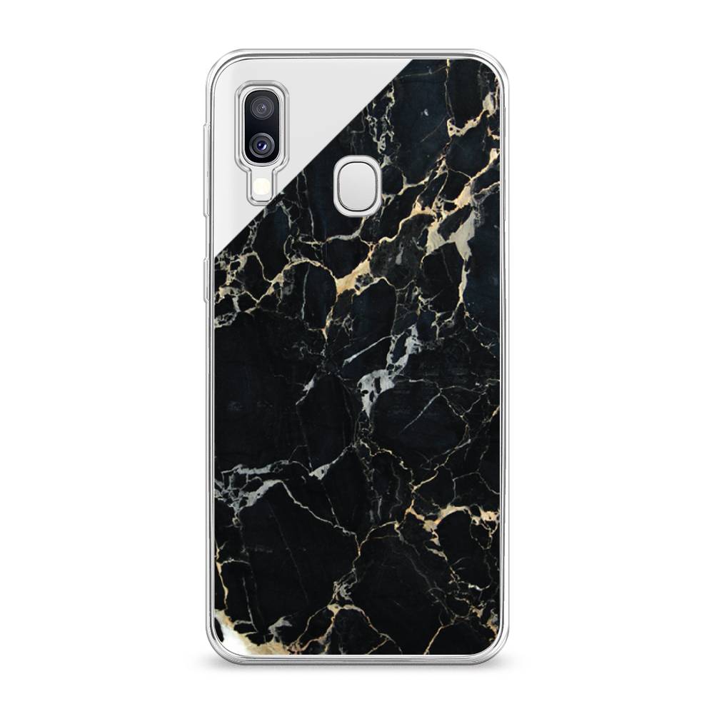 

Чехол Awog на Samsung Galaxy A40 "Черный мрамор уголок", Разноцветный, 28050-3