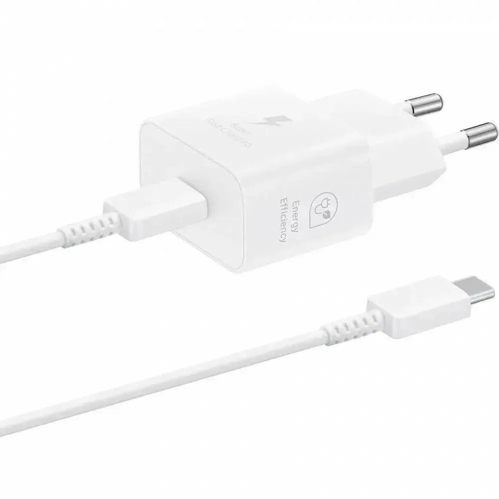 

Сетевое зарядное устройство Samsung 25W USB-C EP-T2510XWEGWW белое, EP-T2510