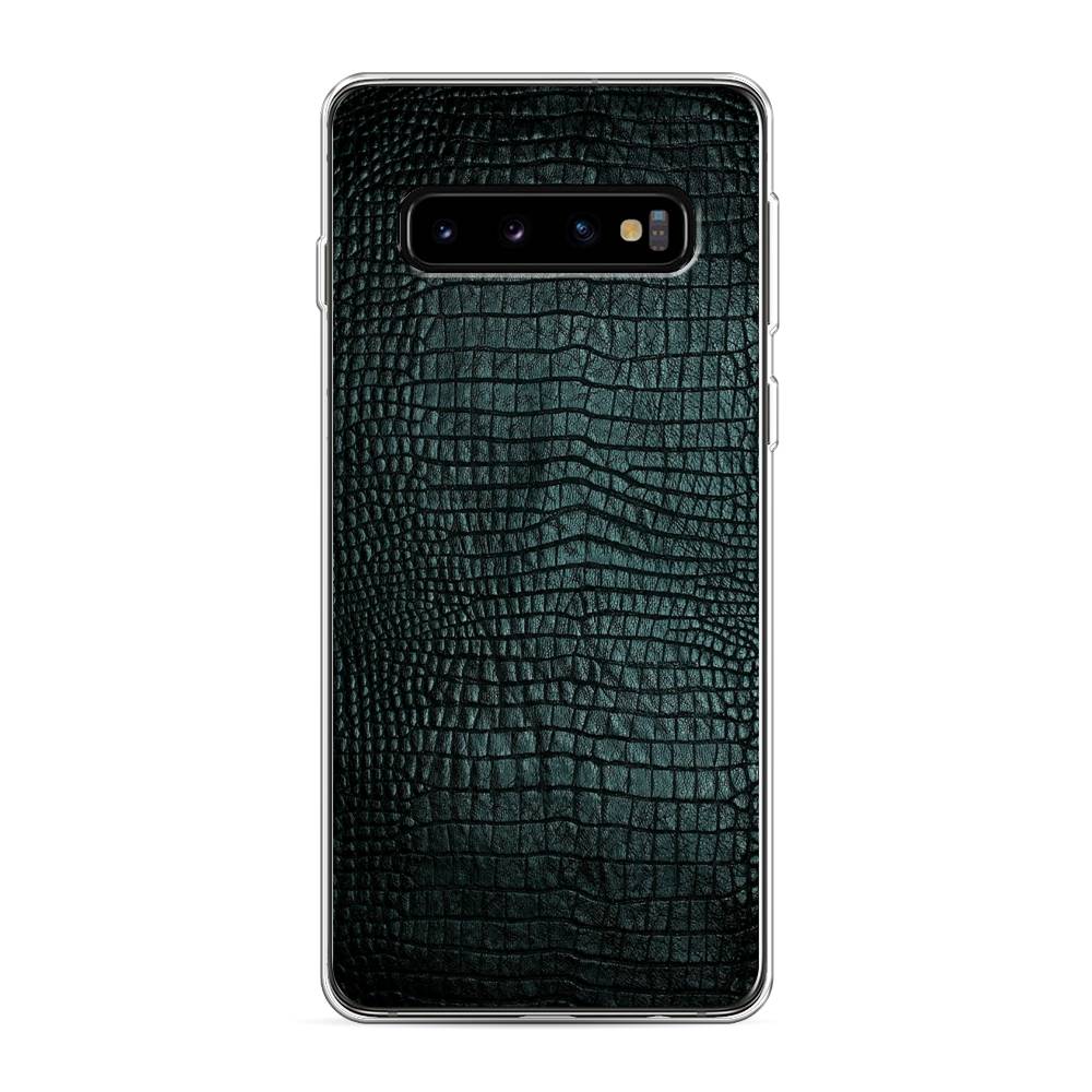 

Чехол Awog на Samsung Galaxy S10 "Черная змея", Разноцветный, 27050-3