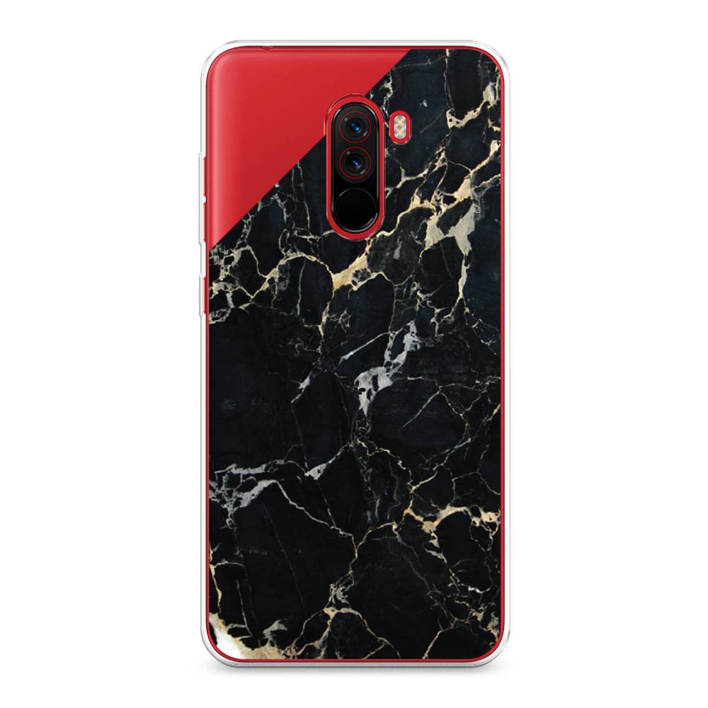 

Чехол Awog на Xiaomi Pocophone F1 "Черный мрамор уголок", Разноцветный, 34450-3