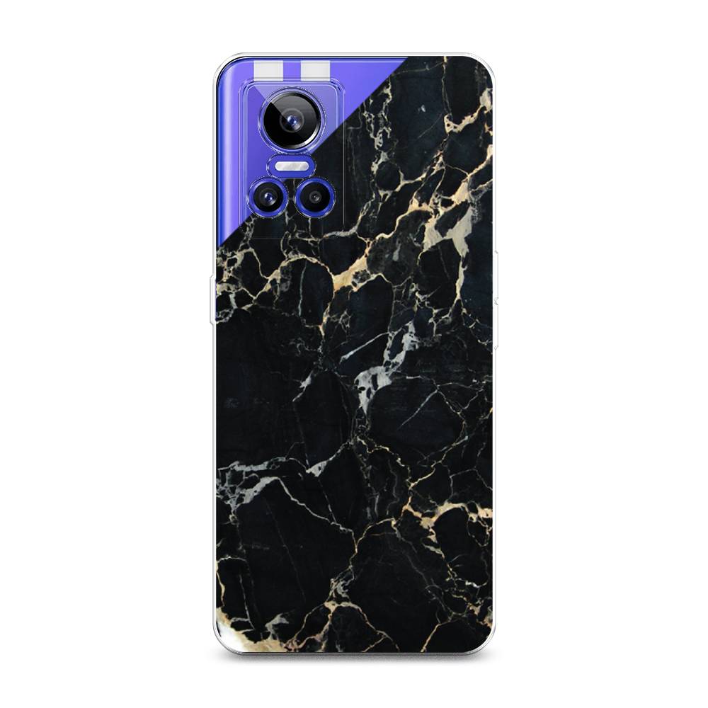 

Чехол Awog на Realme GT Neo 3 "Черный мрамор уголок", Разноцветный, 259050-3