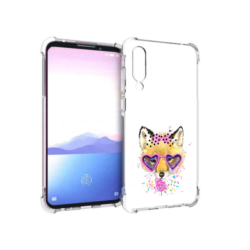 

Чехол MyPads Tocco для Meizu 16XS лисенок с бантиком (PT136345.89.441), Прозрачный, Tocco