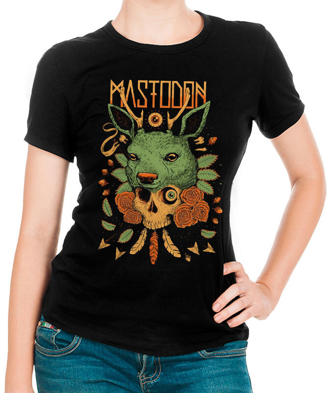 

Футболка женская Design Heroes Mastodon черная 2XL, Mastodon