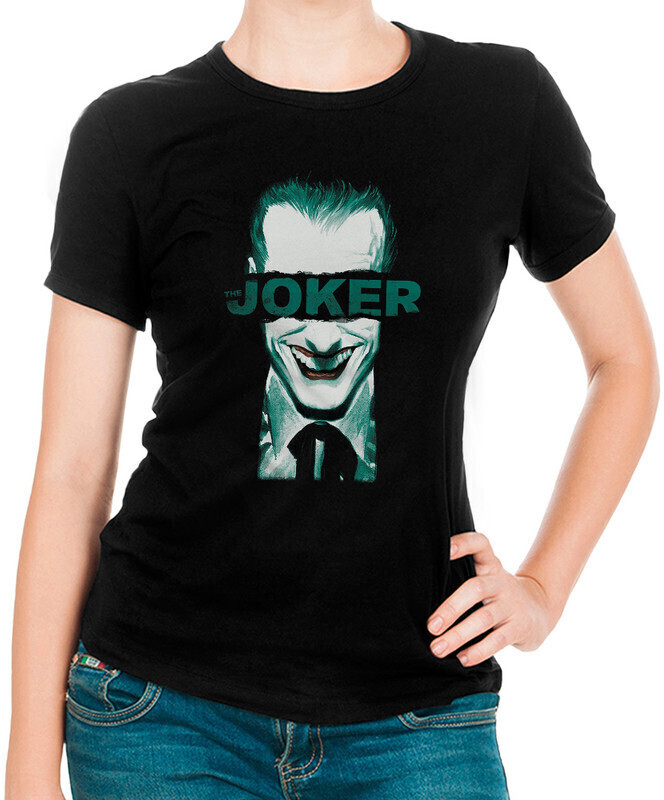 

Футболка женская Dream Shirts Джокер Женская 10008951 черная 3XL, Джокер Женская 10008951
