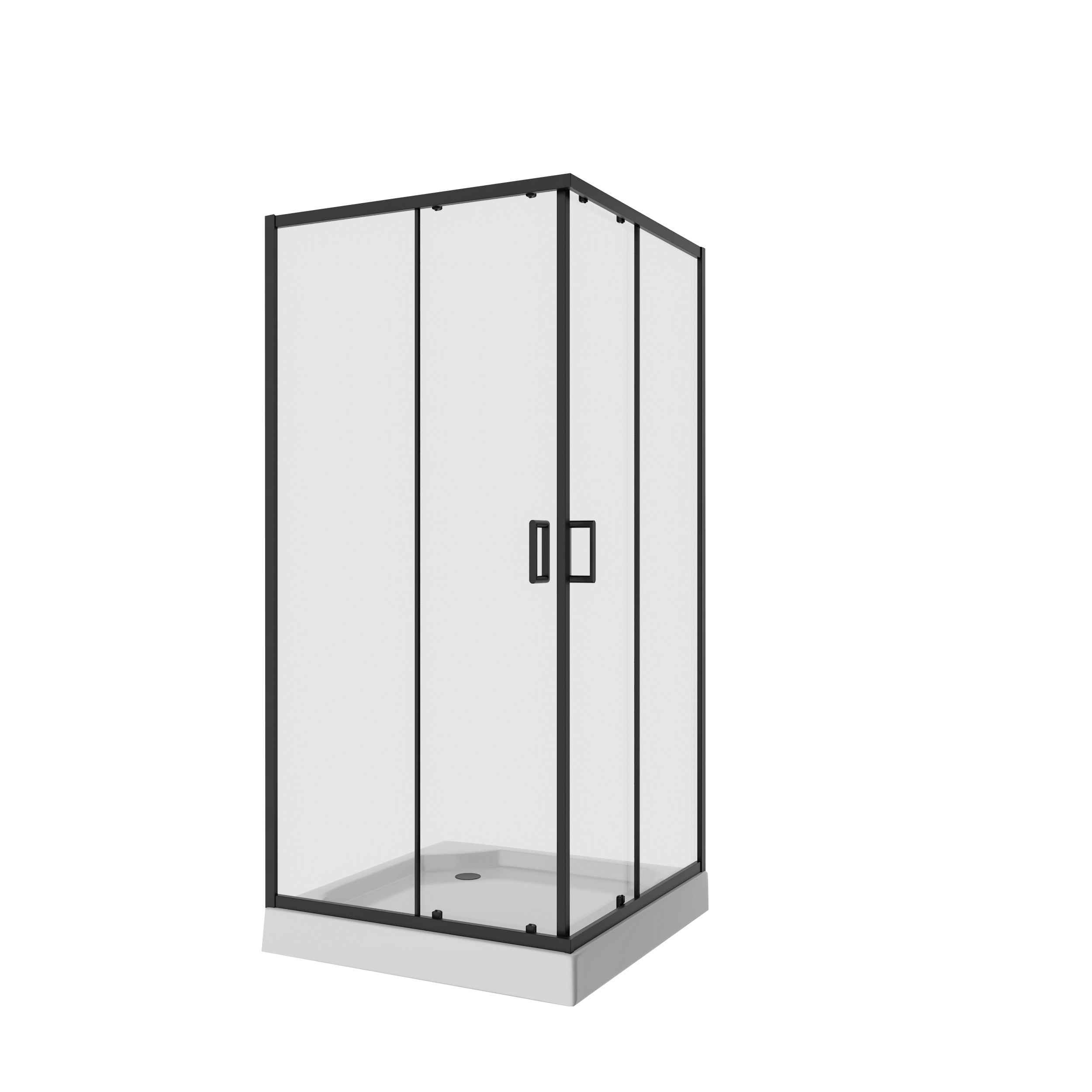 

Душевое ограждение Niagara Nova NG-6888-08 BLACK 80x80x195 квадрат, двери раздвижные