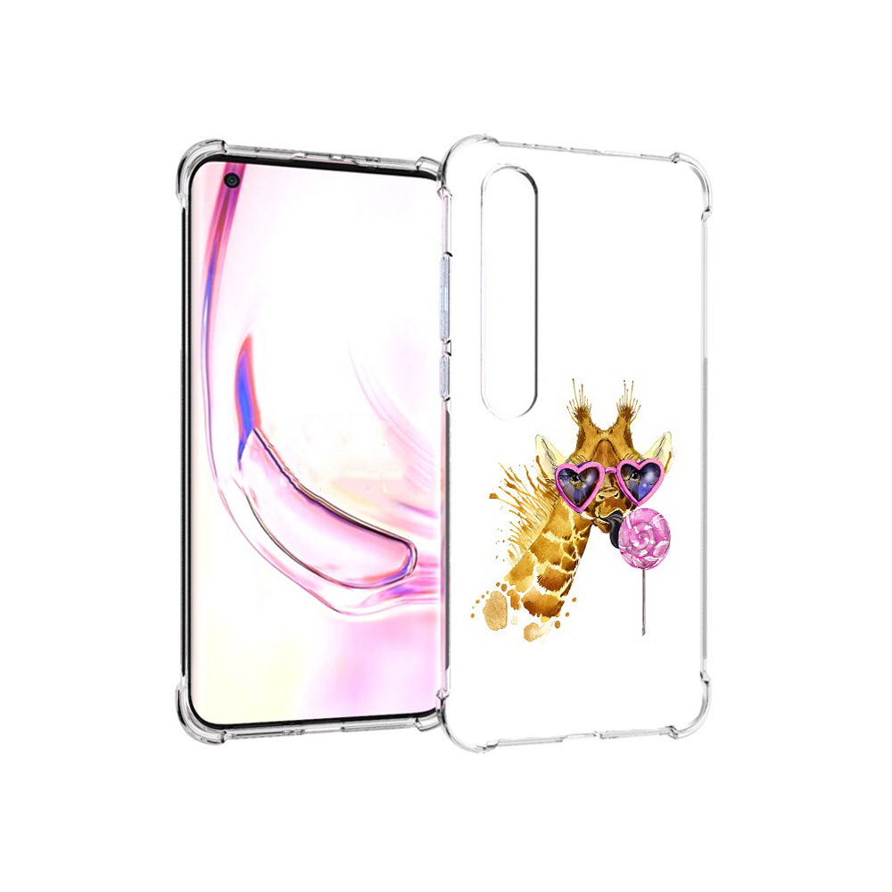 

Чехол MyPads Tocco для Xiaomi Mi 10 Pro акварельный жираф (PT144585.295.217), Прозрачный, Tocco