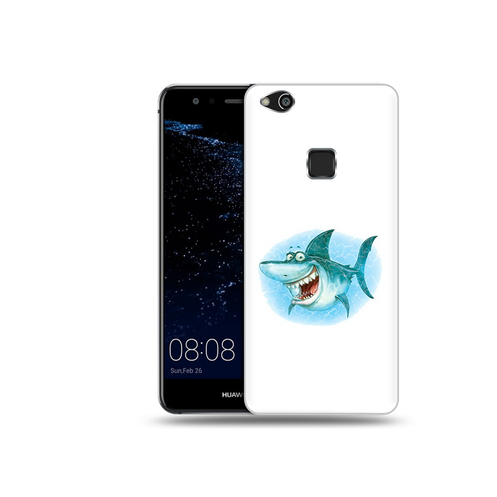 

Чехол MyPads Tocco для Huawei P10 Lite веселая акула (PT62135.59.261), Прозрачный, Tocco