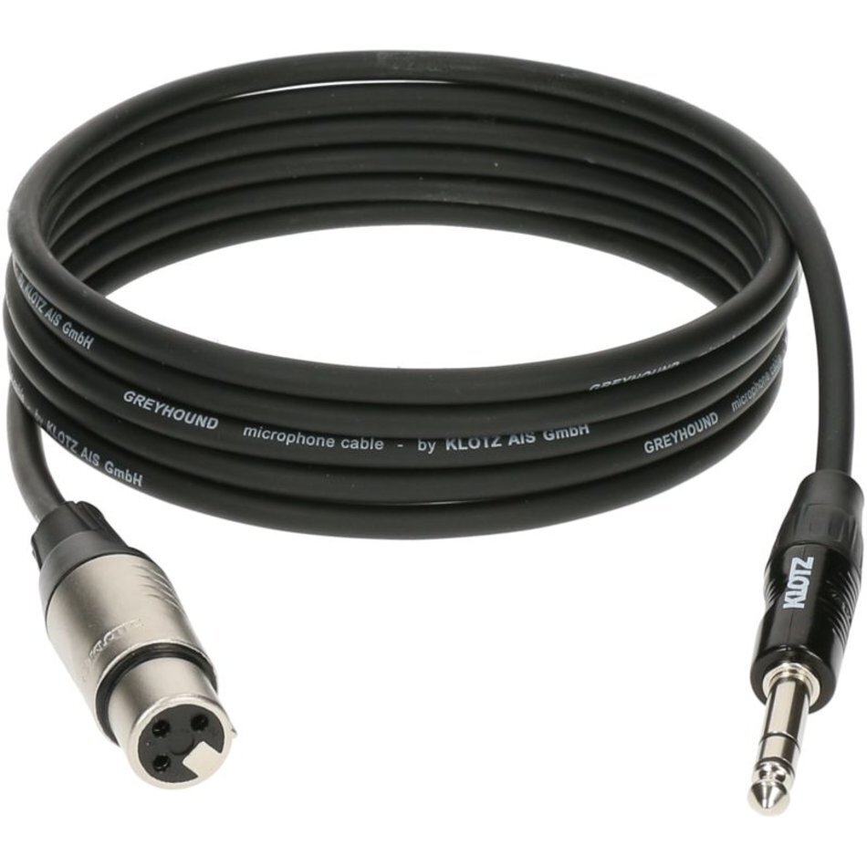 

KLOTZ GRG1FP03.0 GREYHOUND готовый микрофонный кабель, разъемы Klotz XLR мама - Stereo Jac, GRG1FP03.0