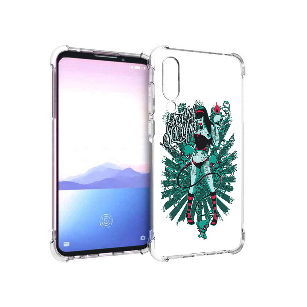 

Чехол MyPads Tocco для Meizu 16XS нарисованная девушка в татуировках (PT136345.89.499), Прозрачный, Tocco
