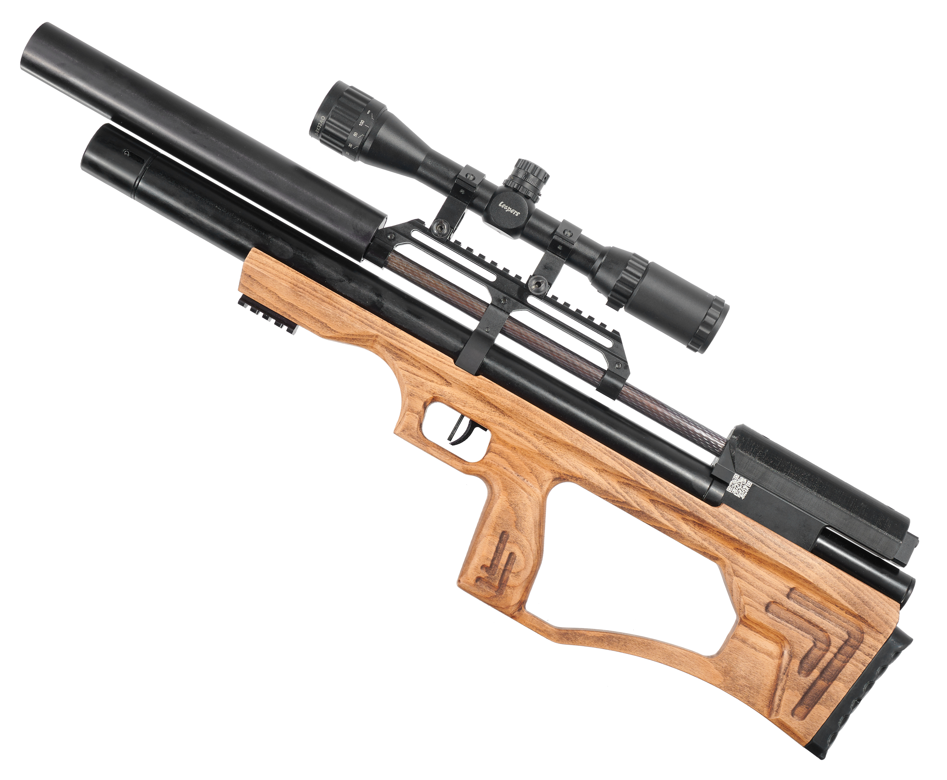 Пневматическая винтовка Krugergun Снайпер Буллпап 5.5 мм 500 мм, дерево