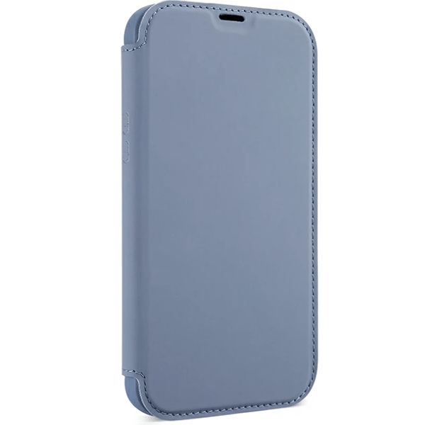 фото Чехол-книжка iphone 12 pro max, серо-голубой nobrand