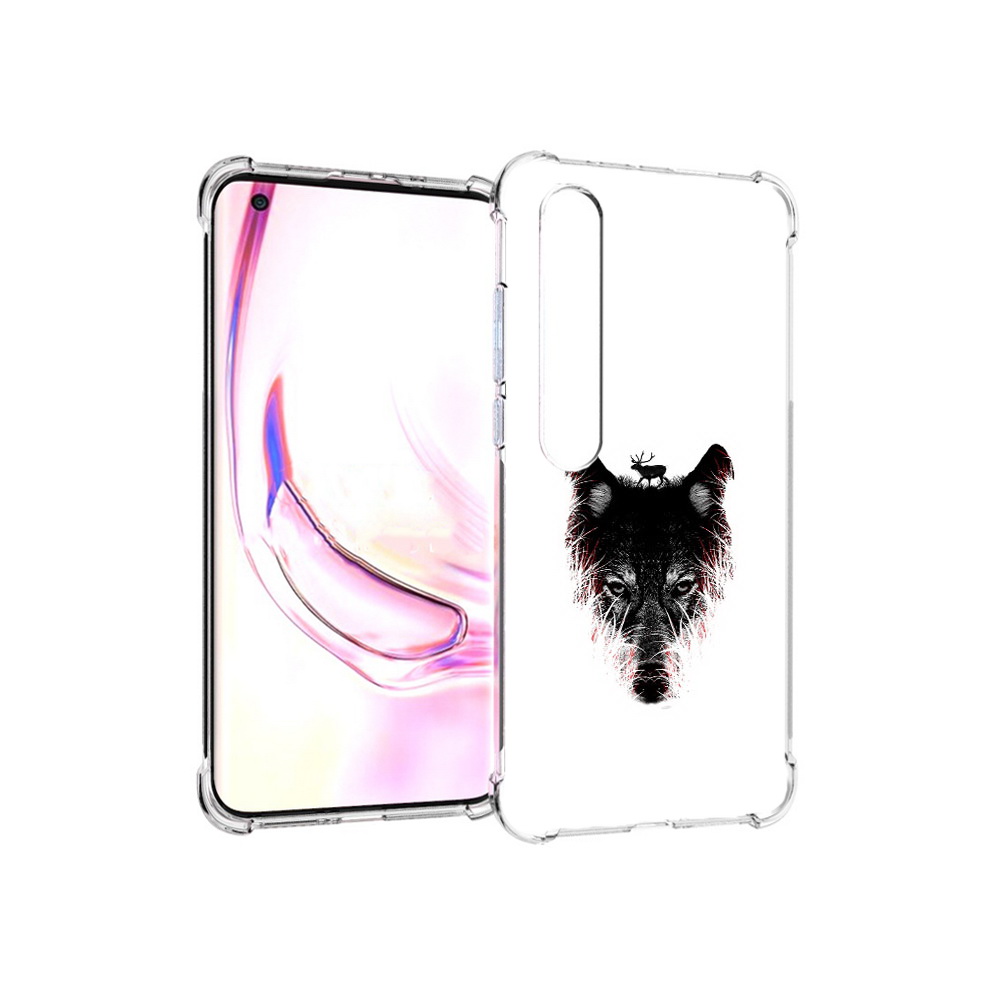 

Чехол MyPads Tocco для Xiaomi Mi 10 Pro волк в траве (PT144585.295.267), Прозрачный, Tocco