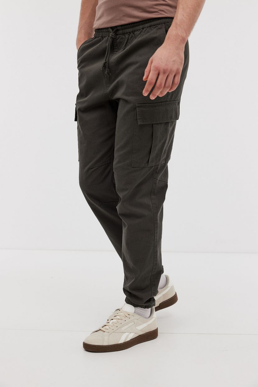 Спортивные брюки мужские Baon B7924023 зеленые 3XL