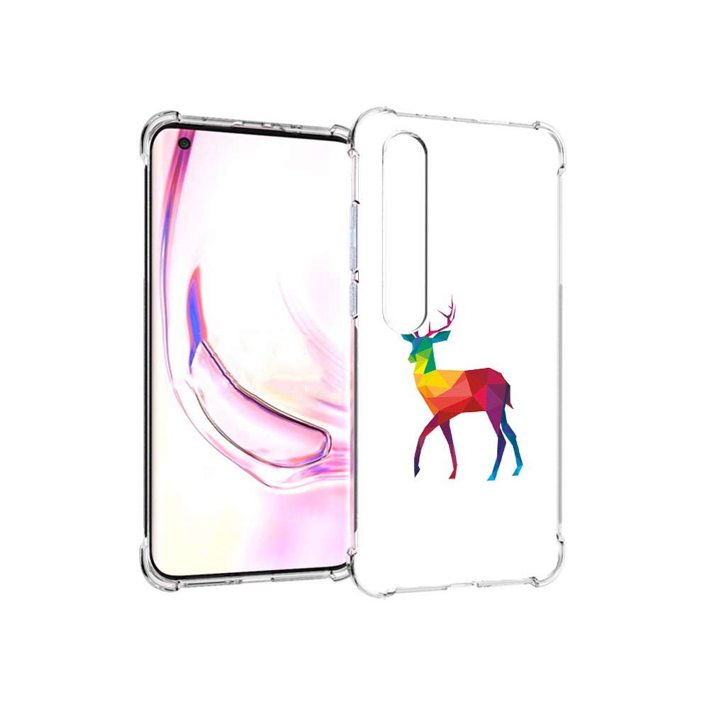

Чехол MyPads Tocco для Xiaomi Mi 10 Pro геометрический олень (PT144585.295.286), Прозрачный, Tocco