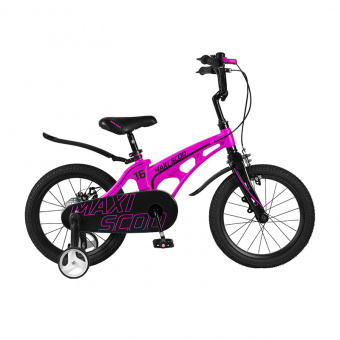 фото Детский двухколесный велосипед maxiscoo cosmic 16", розовый матовый msc-c1616
